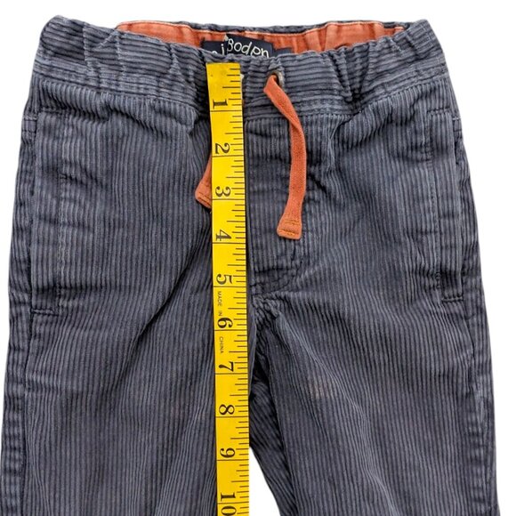 Mini Boden Corduroy Pants Boys Grey Drawstring Cotton Pockets Size 3Y - Picture 8 of 10